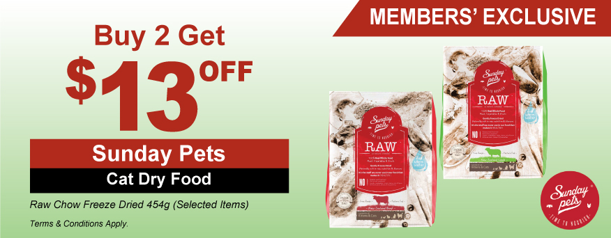 Sunday Pets Cat Dry Food Promo